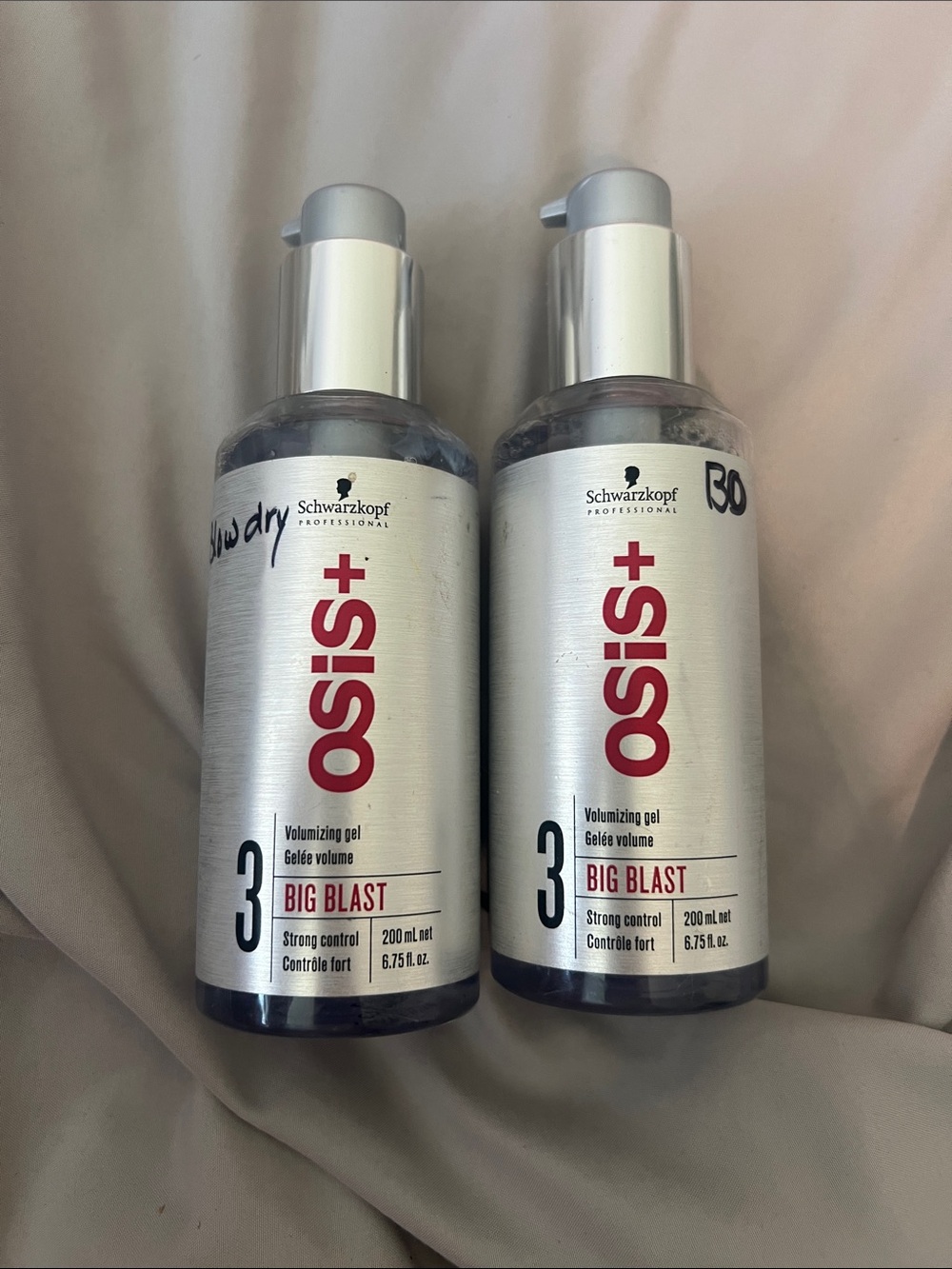 Schwarzkopf OSIS+ Big Blast Volumizing Gel — Silver with Red Accents
